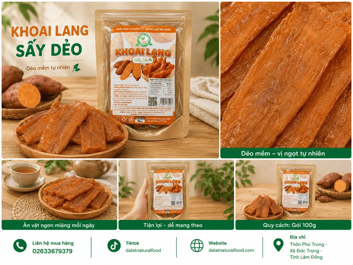 Khoai Lang Mật Sấy Dẻo
